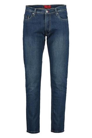 Granatowe jeansy męskie Saga Navy 63442 - 156471