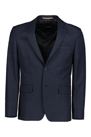 Granatowy garnitur w kratę Windowpane 35262 - 157111