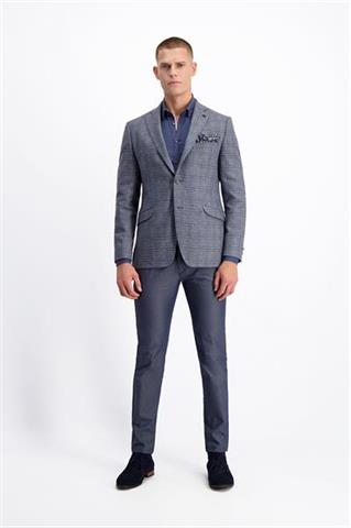 Granatowe spodnie Chinos Genial 64508 - 157221