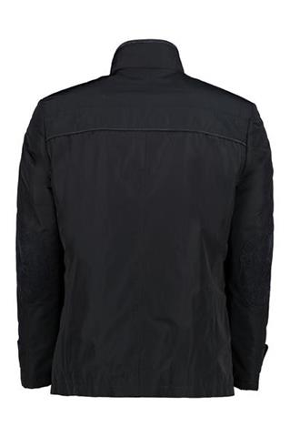 Granatowa kurtka męska z ozdobnymi kieszeniami 11102 - 158111