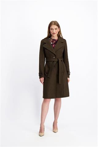 Płaszcz damski khaki Bella Due Brema 84817 - 161511