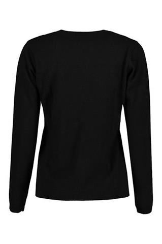 Czarny sweter damski Yoko Kaszmir 85407 - 164211
