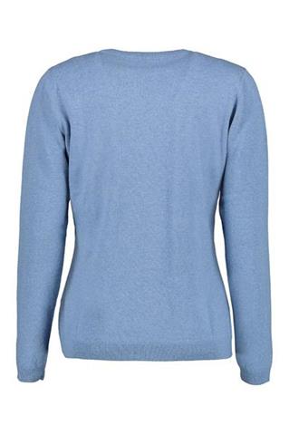 Niebieski sweter damski Yoko Kaszmir 85198 - 164251