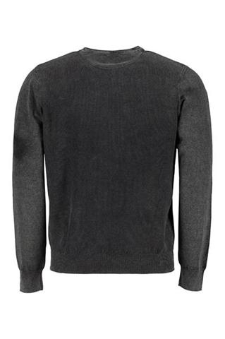 Czarny sweter z efektem sprania 72450 - 164671