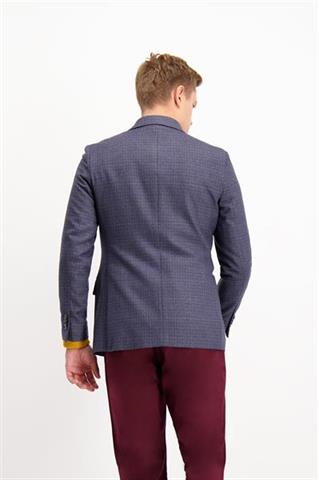 Granatowa marynarka męska w kratę Sandy Maxi Check 45183 - 166891