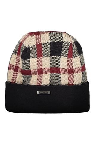 Męska czapka w kratę 73208 - 167161