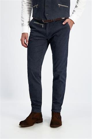 Granatowe spodnie w pepitkę Chinos Class 64495 - 168991