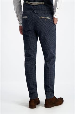 Granatowe spodnie w pepitkę Chinos Class 64495 - 169001