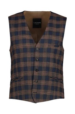 Kamizelka męska w kratę Lope 10164 - 174081
