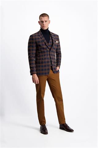 Kamizelka męska w kratę Lope 10164 - 174101