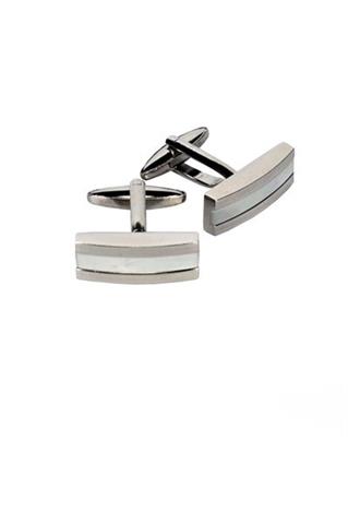 Srebrne spinki z masą perłową 57334 - 177541