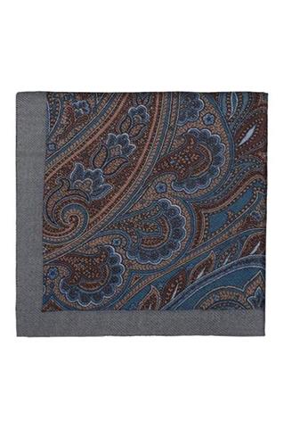 Szara poszetka we wzory 57341 - 177761