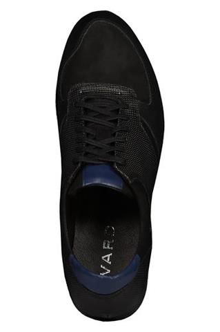 Czarne sneakersy męskie ze skóry 73261 - 179111
