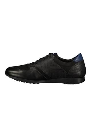 Czarne sneakersy męskie ze skóry 73261 - 179121