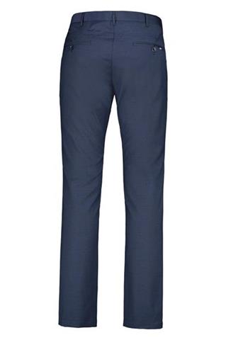 Granatowe spodnie Chinos Monti w pepitkę 64594 - 180741