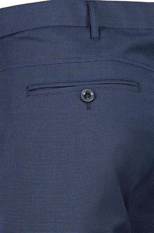 Granatowe spodnie Chinos Monti w pepitkę 64594 - 180751