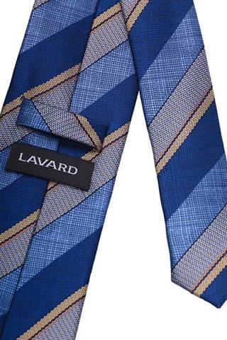 Klasyczny krawat w skośne pasy 57045 - 18281