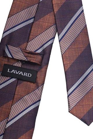 Klasyczny krawat w skośne pasy 57046 - 18311