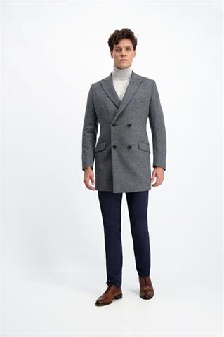 Wełniany płaszcz dwurzędowy męski 20729 - 183271
