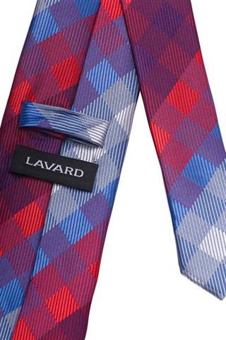 Kolorowy krawat w kratę 57050 - 18431
