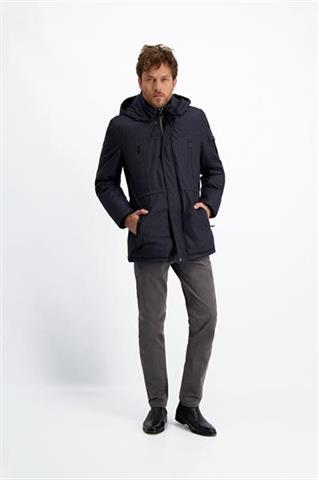Granatowa kurtka z odpinanym kapturem 16809 - 184911
