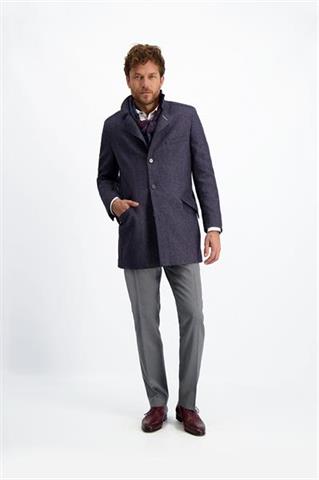 Płaszcz w kolorze granatowego melanżu Simone Picasso 23113 - 185051