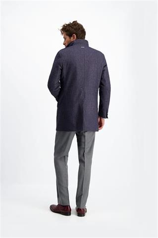 Płaszcz w kolorze granatowego melanżu Simone Picasso 23113 - 185061