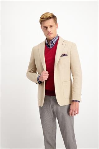 Beżowa marynarka męska casual Donato Spina 46011 - 186371