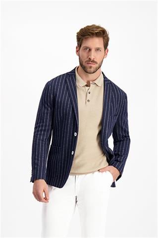 Granatowa marynarka w prążki Mati Fina Stripes 46051 - 186761