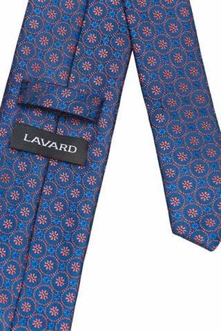 Elegancki niebieski krawat 57059 - 18701