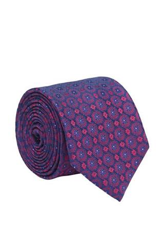 Elegancki granatowy krawat  57060 - 18721