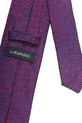 Elegancki granatowy krawat  57060 - 18731