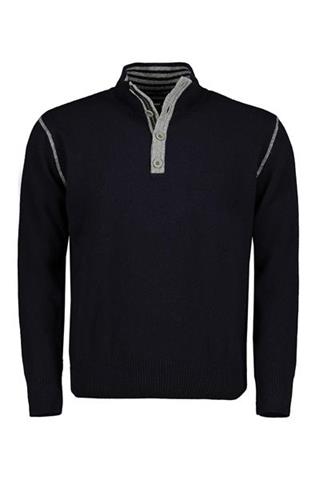 Granatowy sweter z wełną 72609 - 187771