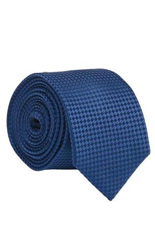 Elegancki krawat o granatowy wzorze 57064 - 18811