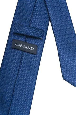 Elegancki krawat o granatowy wzorze 57064 - 18821