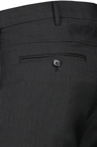 Czarne spodnie chino w prążki 64596 - 188271