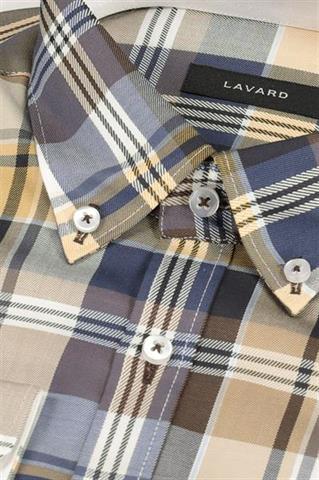 Męska koszula w kratę 92626 - 188501