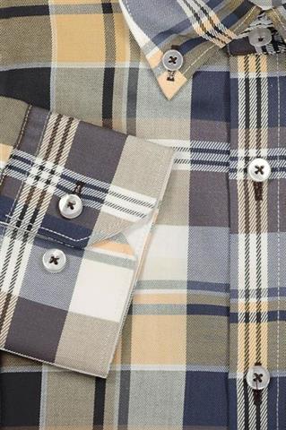 Męska koszula w kratę 92626 - 188511