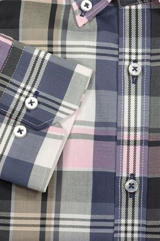 Koszula męska w kratę 92692 - 188611