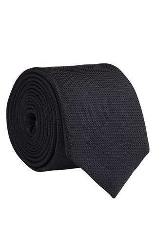 Elegancki czarny krawat 57066 - 18871