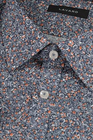 Granatowa koszula we wzory 92995 - 189501