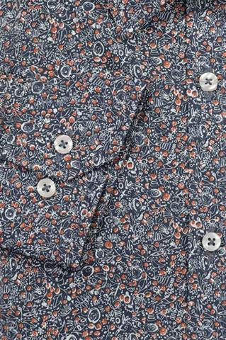 Granatowa koszula we wzory 92995 - 189511