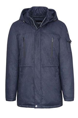 Granatowa kurtka z odpinanym kapturem 16809 - 191