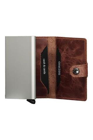 Brązowy portfel męski Secrid Brown Vintage 72539 - 191441