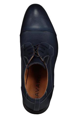 Granatowe buty ze skóry 73027 - 191511