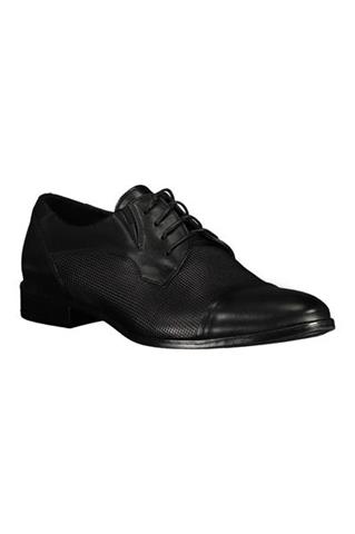 Czarne buty ze skóry 73026 - 191541