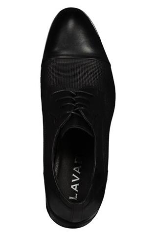 Czarne buty ze skóry 73026 - 191561