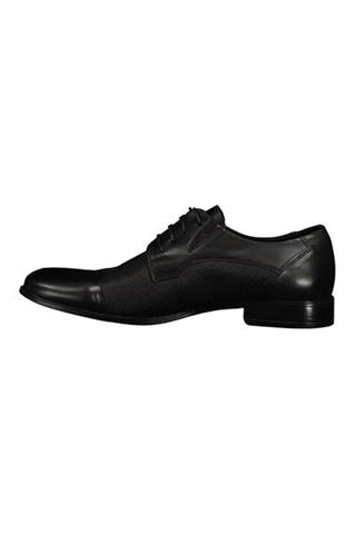 Czarne buty ze skóry 73026 - 191571