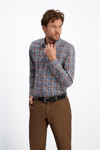 Koszula w kratę męska 92997 - 196231