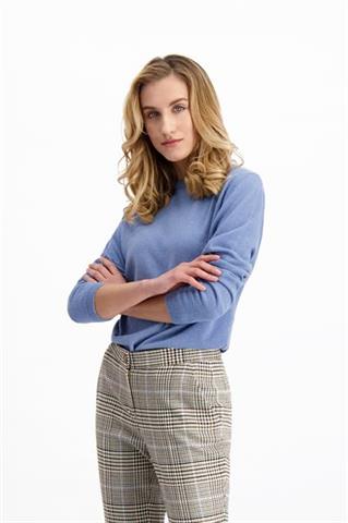 Niebieski sweter damski Yoko Kaszmir 85198 - 196871